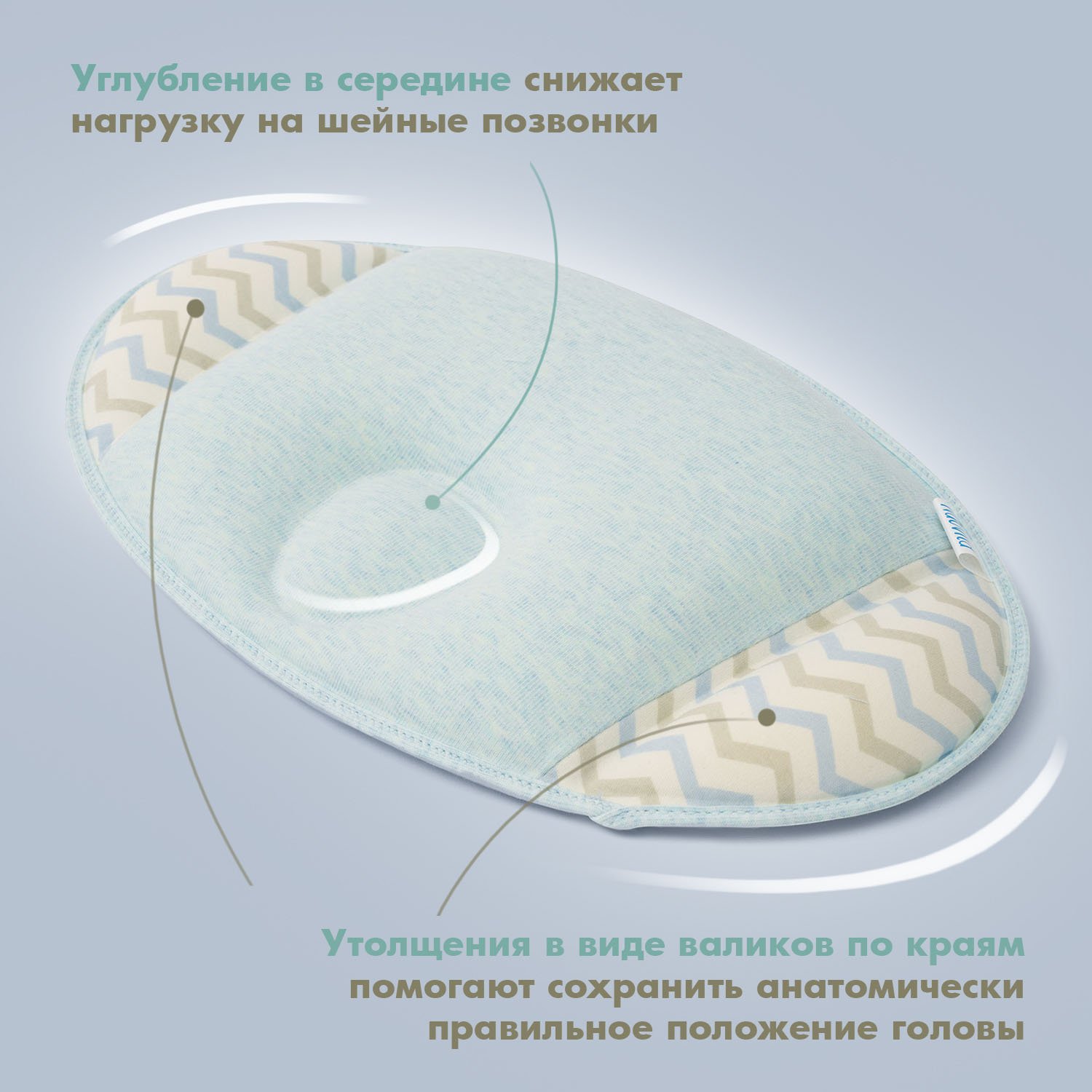 Подушка анатомическая Nuovita 25 x 40 см - фото 4