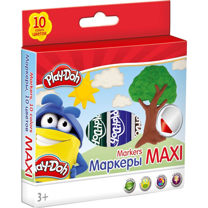 Фломастеры Kinderline 10 цв. - фото 1