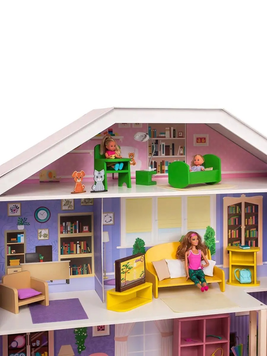 Домик для кукол PAREMO 135 см с мебелью PD316-03 - фото 6