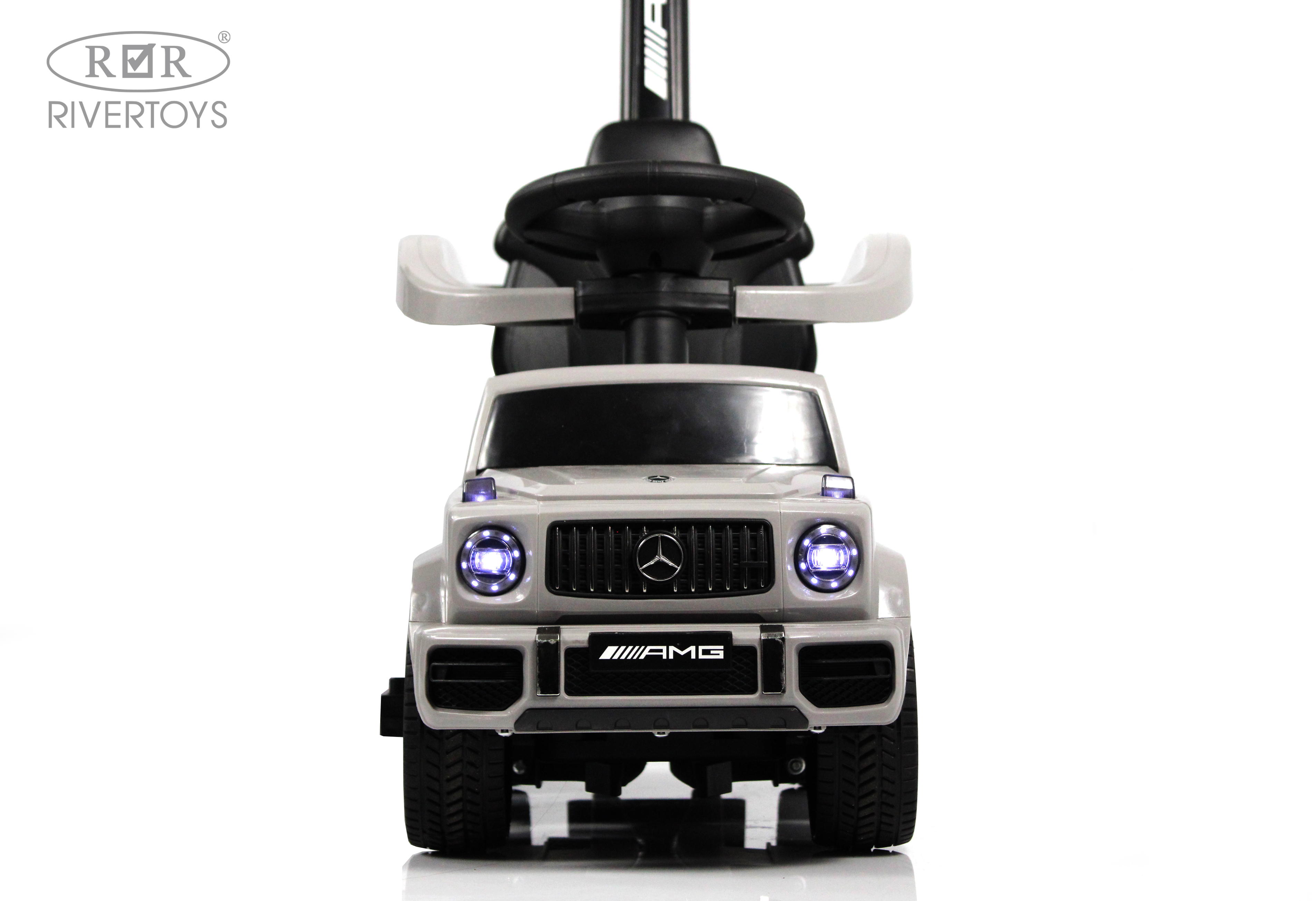 Каталка RIVERTOYS Mercedes-Benz G63 Grey Diamond серый - фото 4
