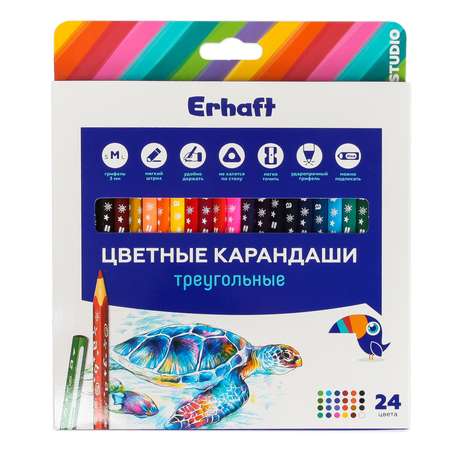 Карандаши цветные Erhaft 24 шт.