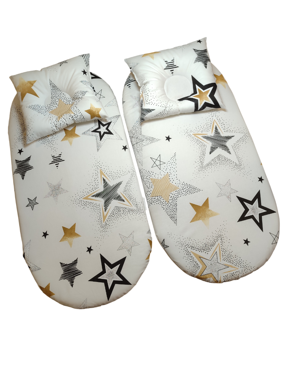 Матрас овальный ЗАСЫПАЙКА рисунок звездопад 35х75 1-2025 Звездопад - фото 4