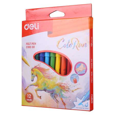 Фломастеры Deli 12 цв.
