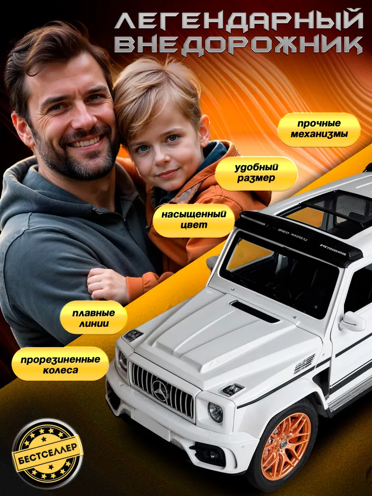 Внедорожник Бестселлер Mercedes 1:24 в ассортименте 02.00.0254.04 - фото 12