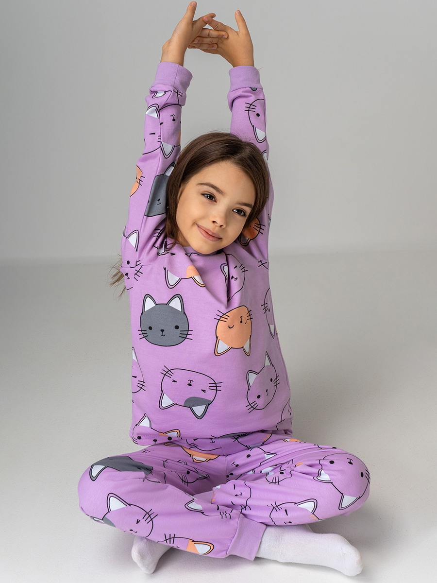 Пижама HappyFox HF10056сиреневый - фото 10