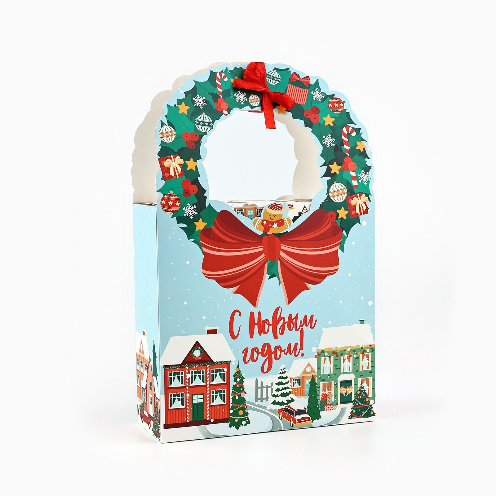 Коробка сборная Дарите Счастье "Роскошный белый", 18,4 х 30,4 х 7,3 см - фото 2