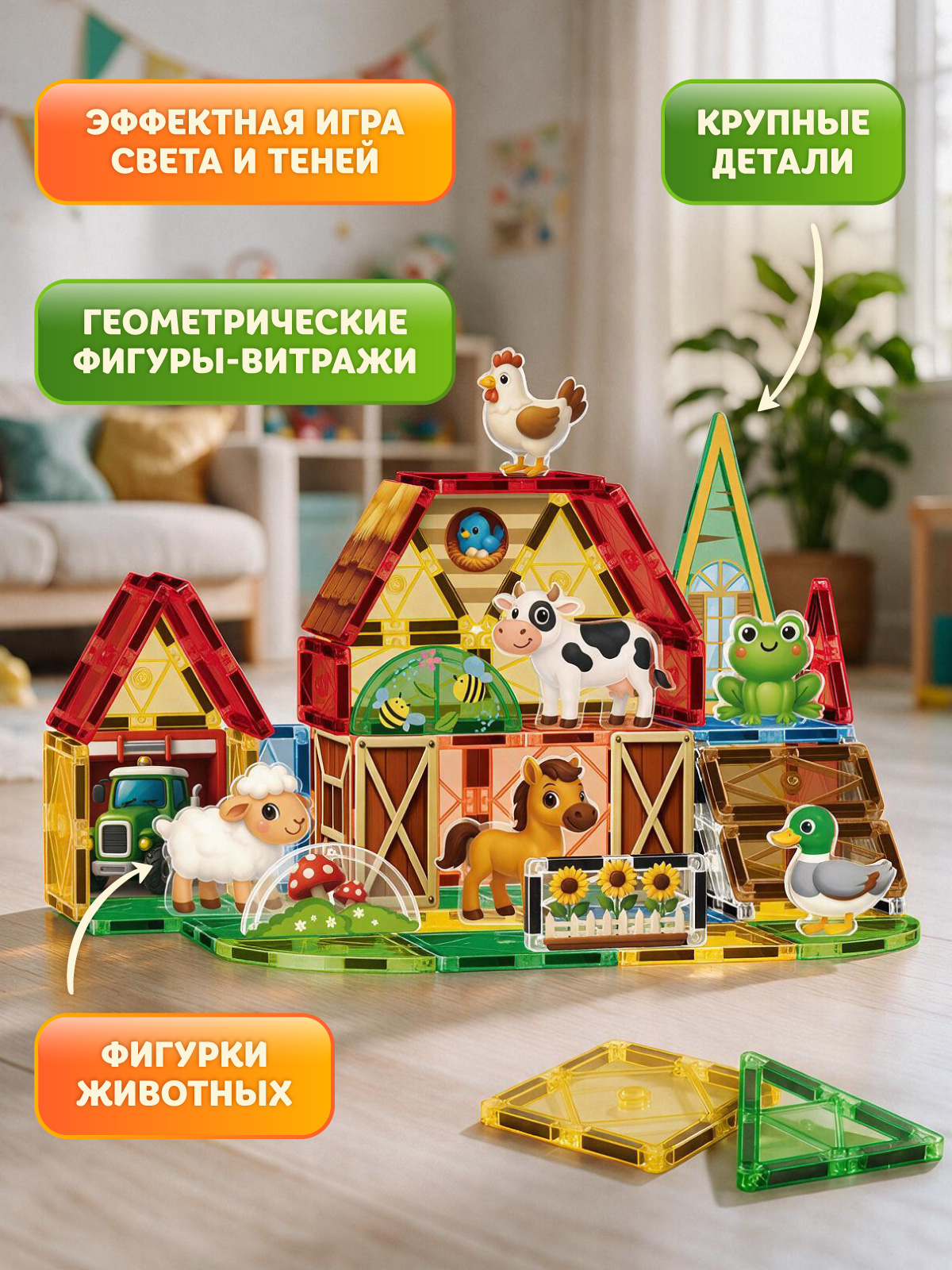 Конструктор Constructa Домашние животные 54 дет. - фото 2