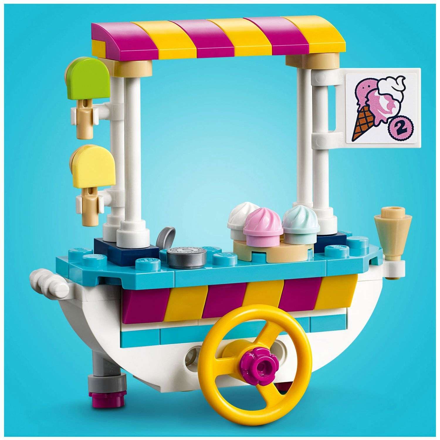 Конструктор LEGO Friends Тележка с мороженым блочный - фото 9