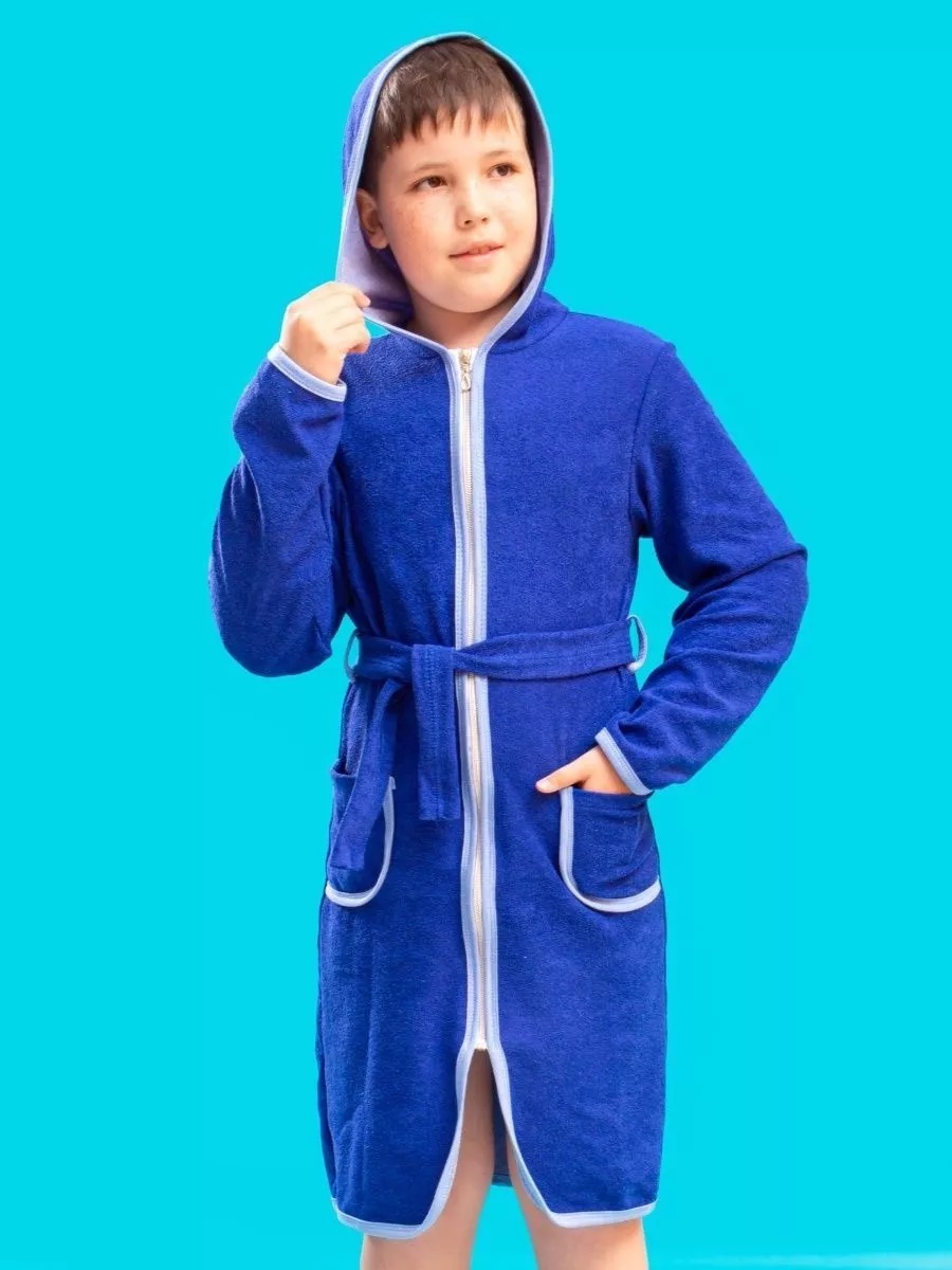 Халат TOTEMFOX 831М5F/васильковый - фото 8