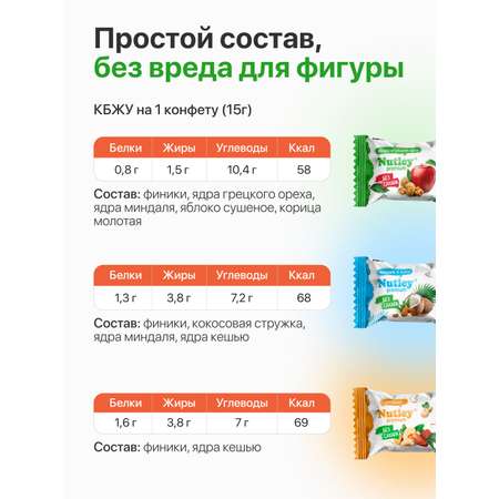 Экоконфеты Nutley Premium Nutley Супер Ассорти
