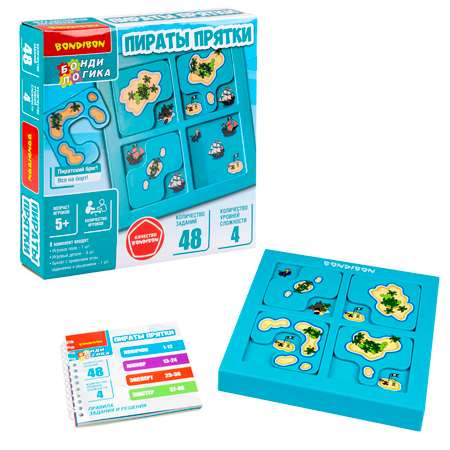 Настольная игра Bondibon логическая ПИРАТЫ ПРЯТКИ