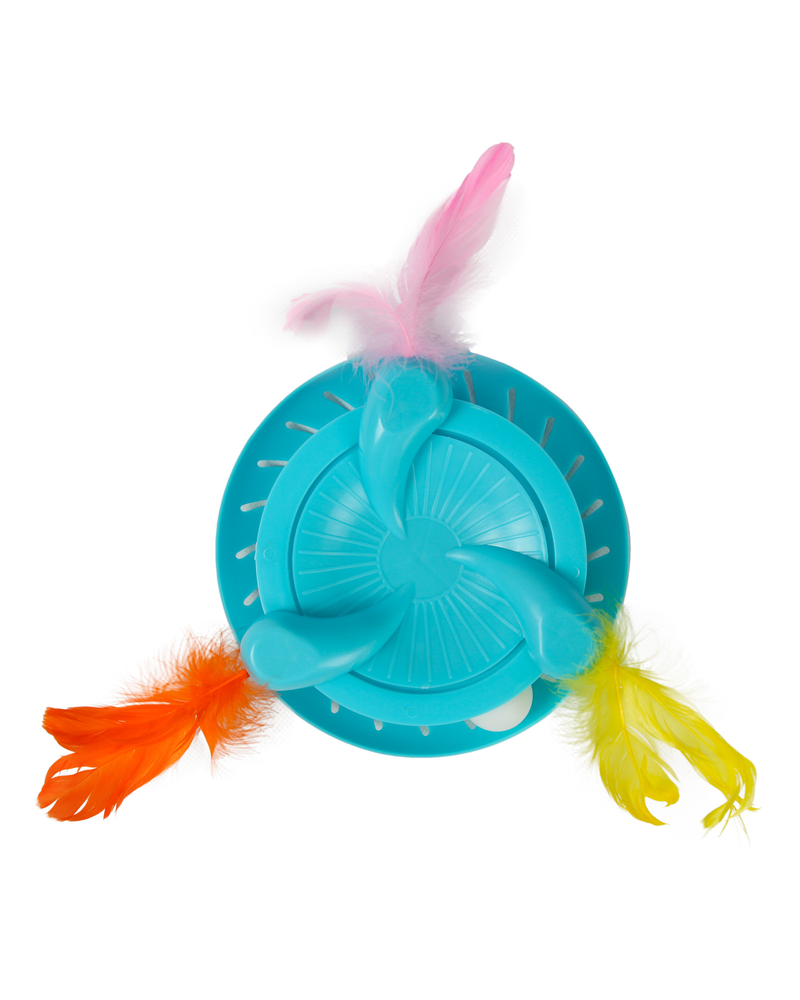 Игрушка для кошек Barbaks Фрисби с перьями 30*7 см - фото 2