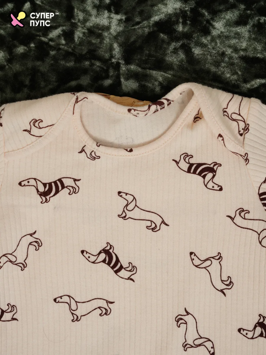 Боди 3 шт Супер Пупс нбр/3пр/бд/коррук/2026/таксы - фото 21