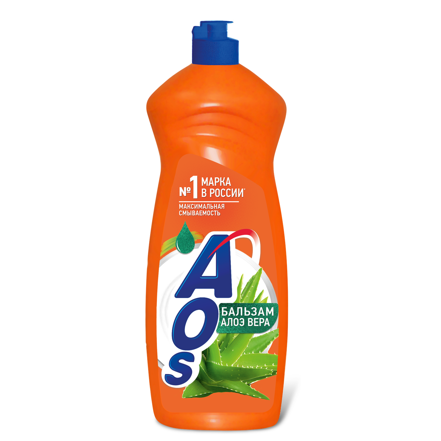 Средство для мытья посуды AOS Бальзам Алоэ Вера 900 г - фото 1