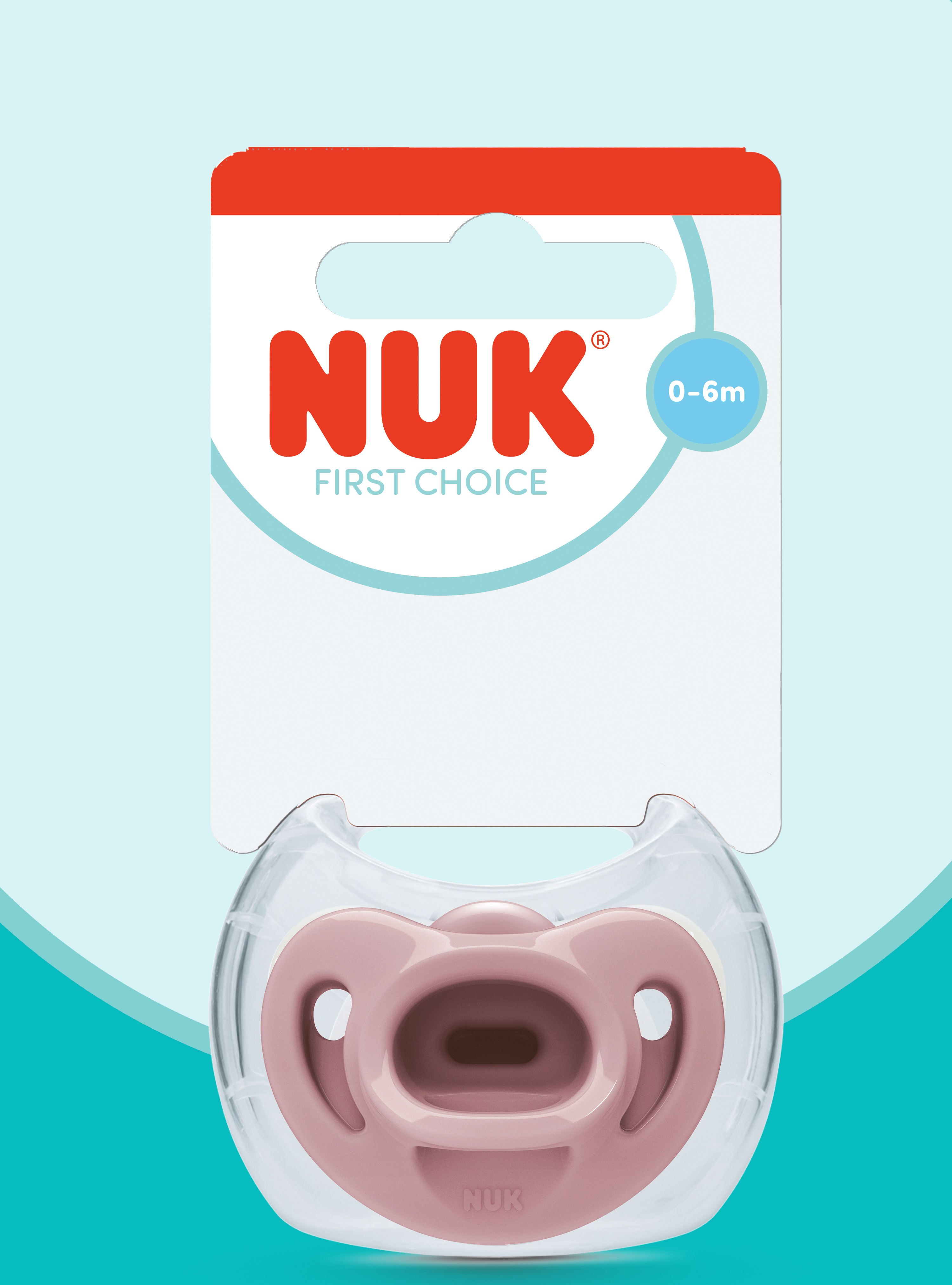Пустышка Nuk силикон ортодонтическая от 0 мес. 1 шт. - фото 1