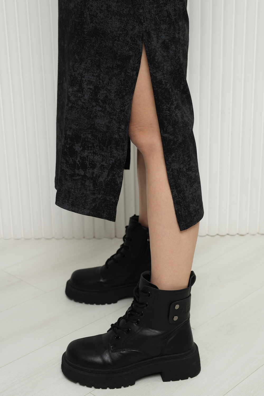 Платье Ifeizion 14406/1 черный варенка - фото 3