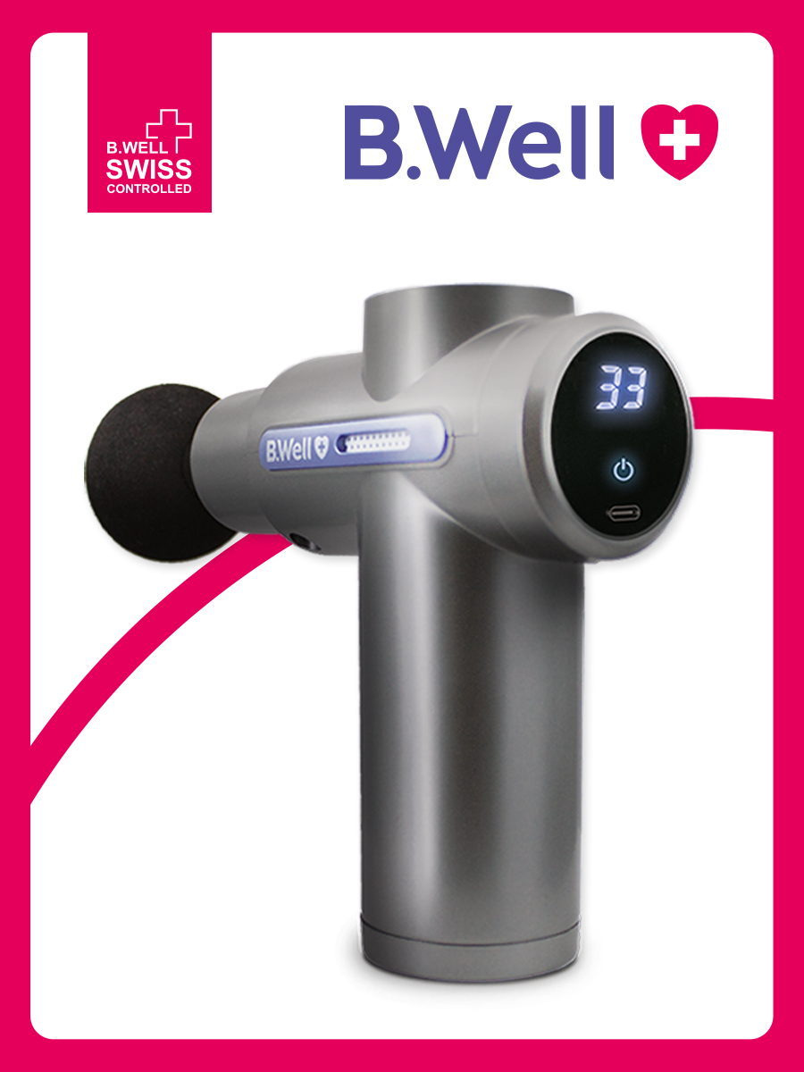 Изображение товара Перкуссионный массажер пистолет B.Well MED-450 многофункциональный для тела и мышц