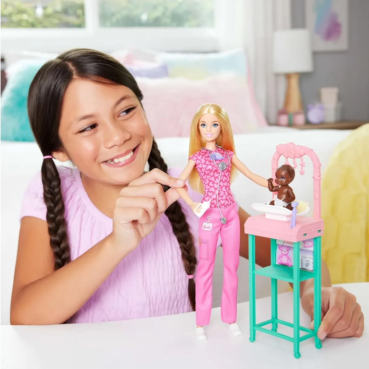 Кукла модельная Mattel BARBIE детский врач высота 29 см JCR72 - фото 6