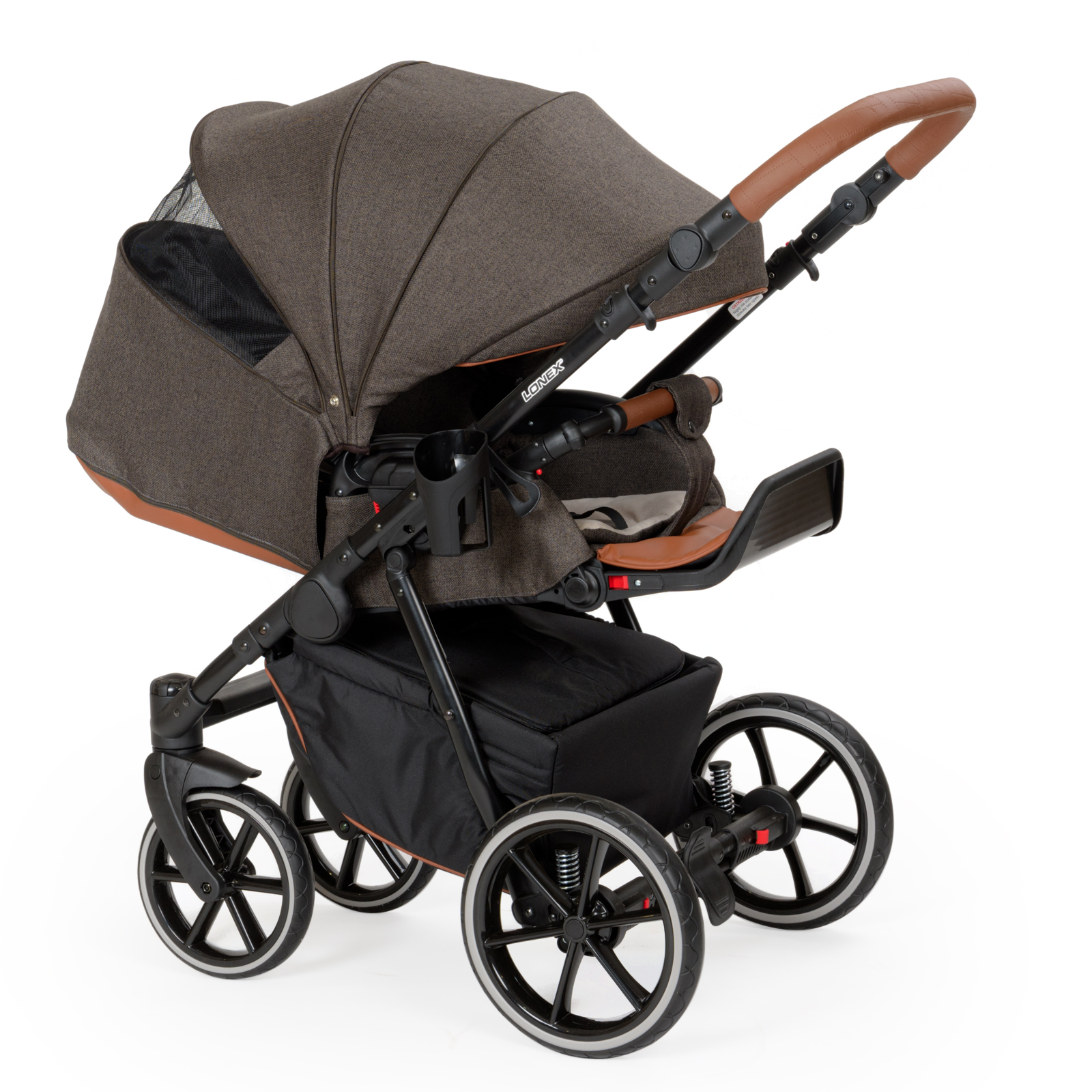 Коляска 2в1 LONEX Pax Eko Pro Dark - фото 19
