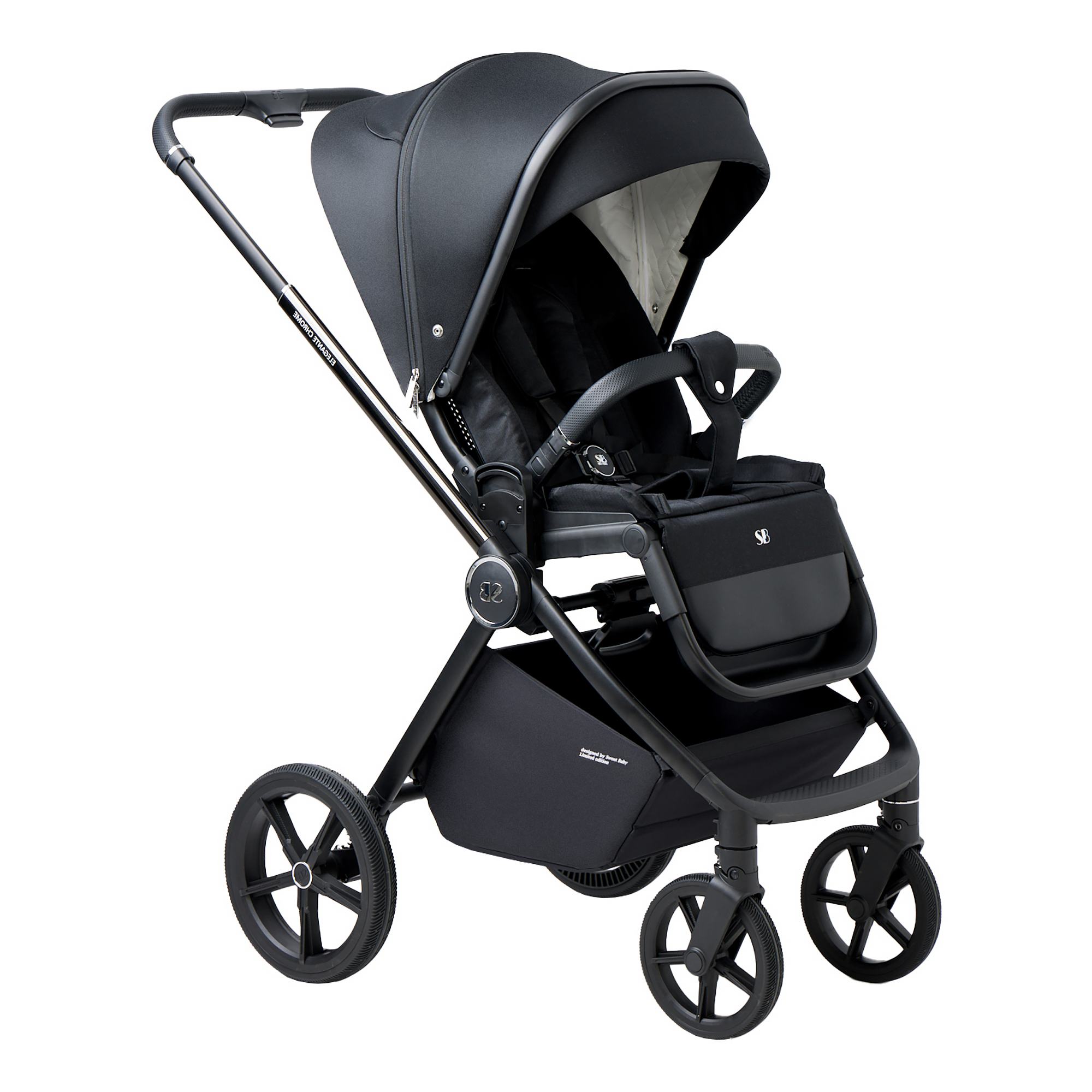 Коляска 2в1 Sweet Baby Elegante Chrome Black - фото 37