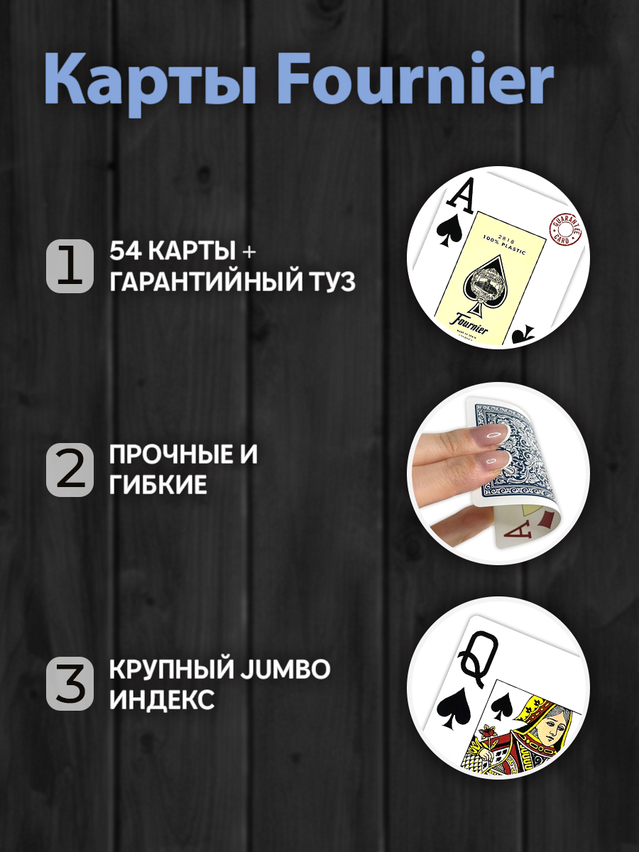 Настольная игра Fournier карты игральные 2818 blue - фото 3