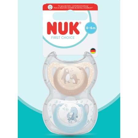 Пустышка Nuk силикон ортодонтическая от 0 мес. 2 шт.