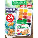 Краски акварель Brauberg 24 цв.