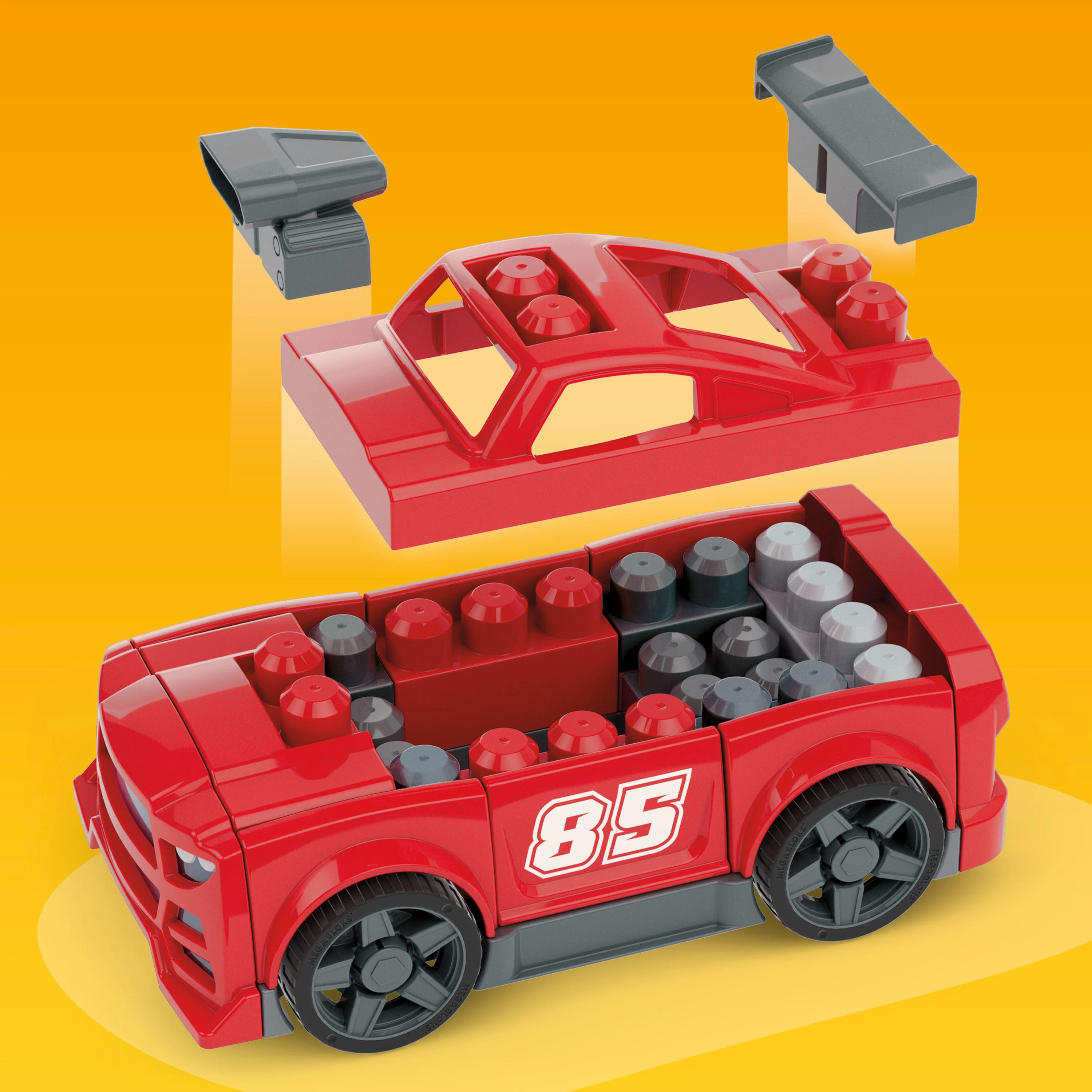 Конструктор Mega Bloks Build and Go Race Car 26 дет. - фото 3