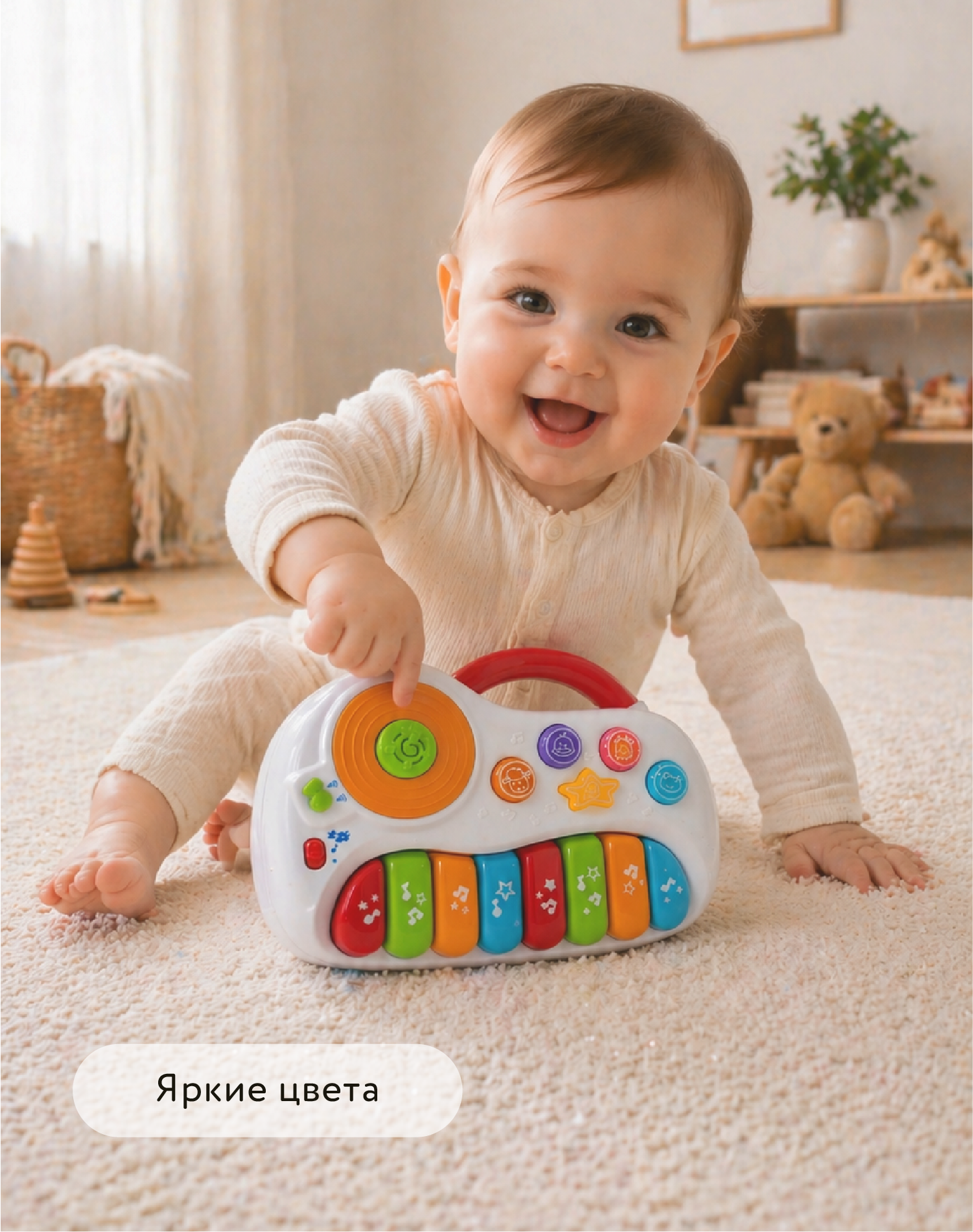Игрушка музыкальная BabyGo Мини синтезатор - фото 2