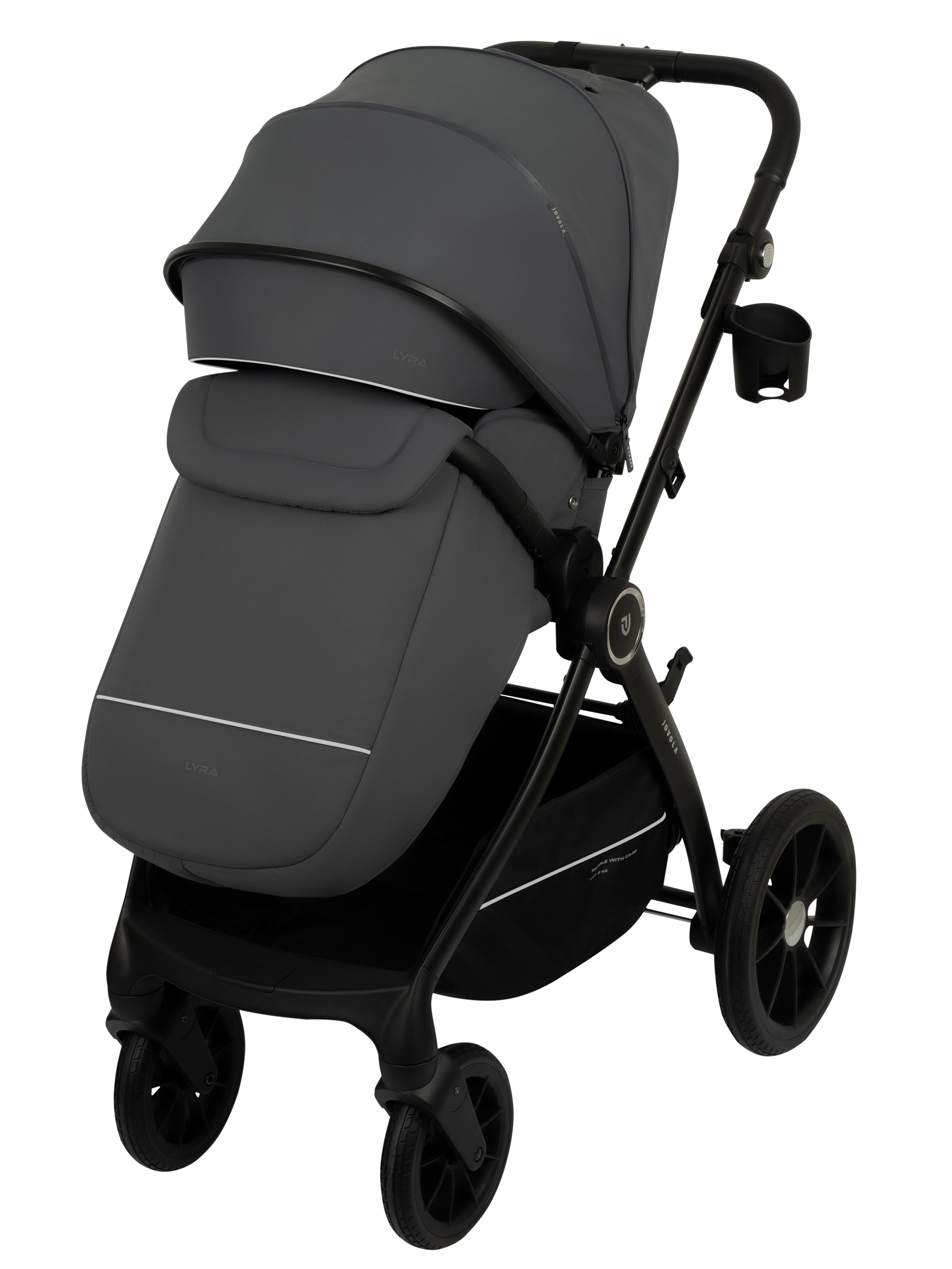 Коляска прогулочная JOVOLA LYRA серый - фото 15