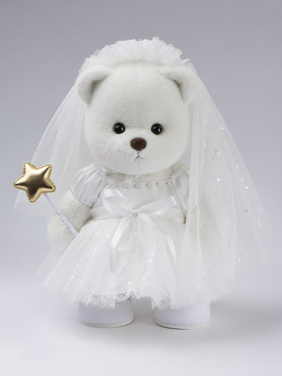 Мягкая игрушка TeddyTales Медведь Невеста Астронавта M - фото 2