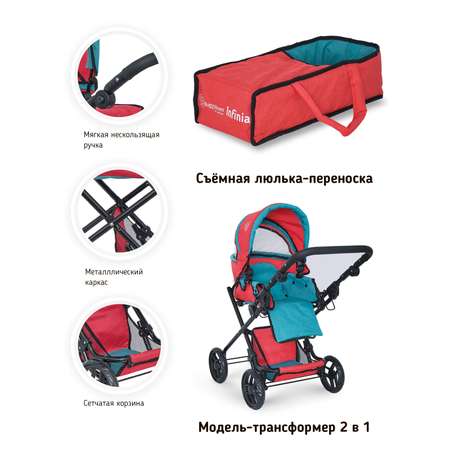 Коляска-трансформер для кукол Buggy Boom