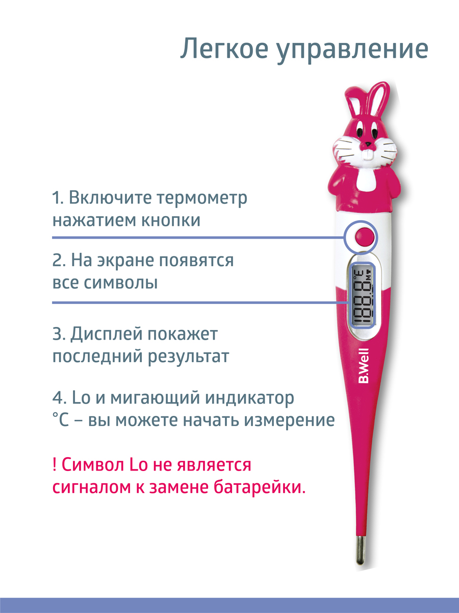 Термометр электронный B.Well - фото 7