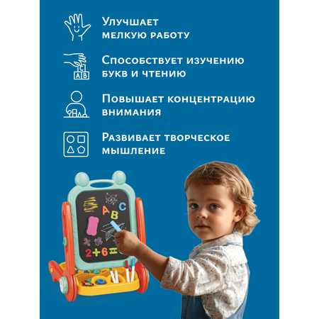 Магнитно-меловая доска bonbela