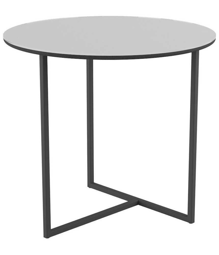 Стол журнальный КАЛИФОРНИЯ МЕБЕЛЬ Альбано Glass белая Lacobel - фото 1