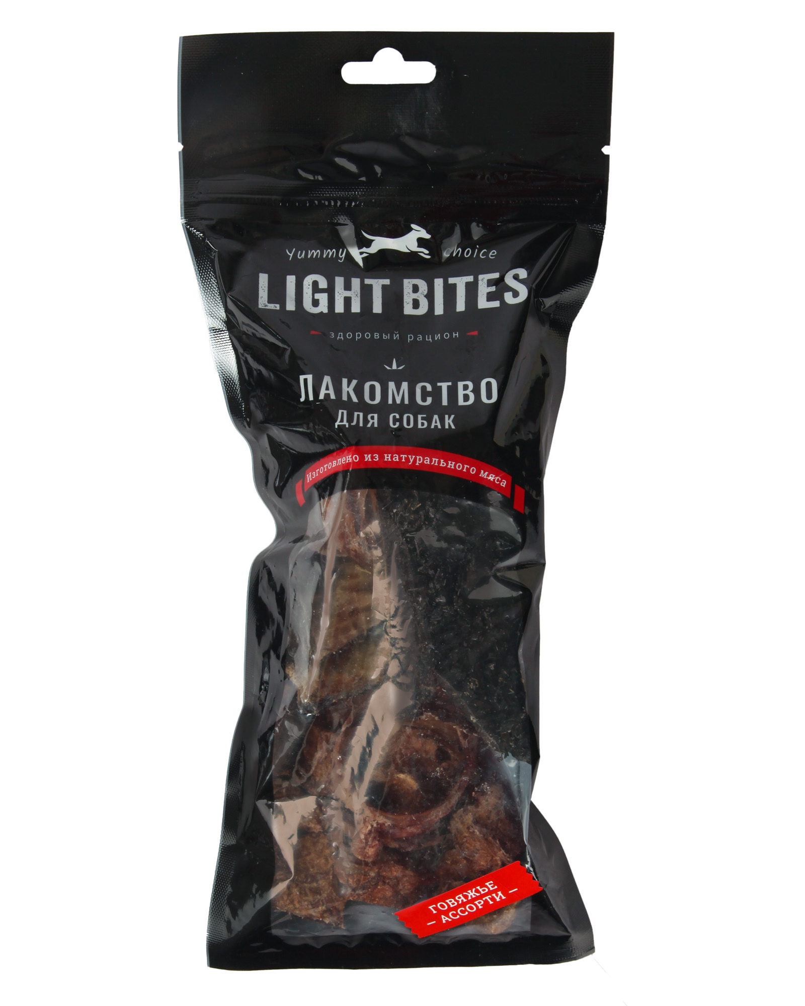 Лакомство для собак LIGHT BITES Ассорти легкое рубец трахея 100г - фото 5