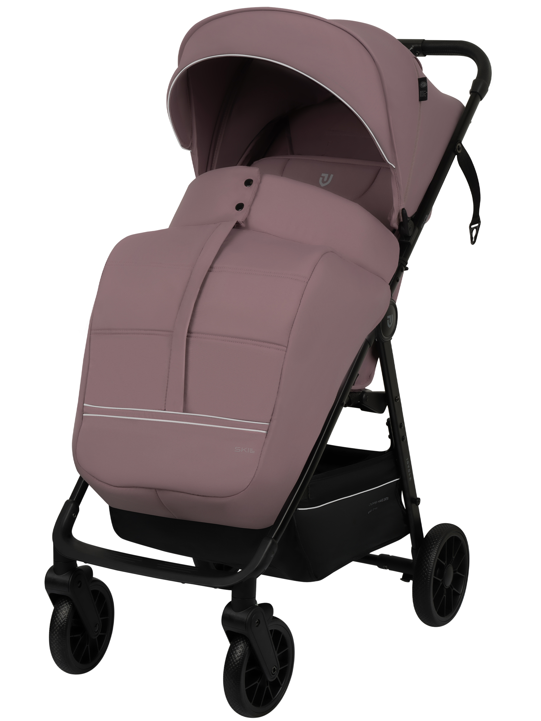 Коляска прогулочная JOVOLA Skill розовый - фото 3