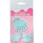 Набор клейкой бумаги для заметок deVENTE размер: 40x40 мм и 70x70 мм, 3x20 листов, ассорти форм, 3 дизайна