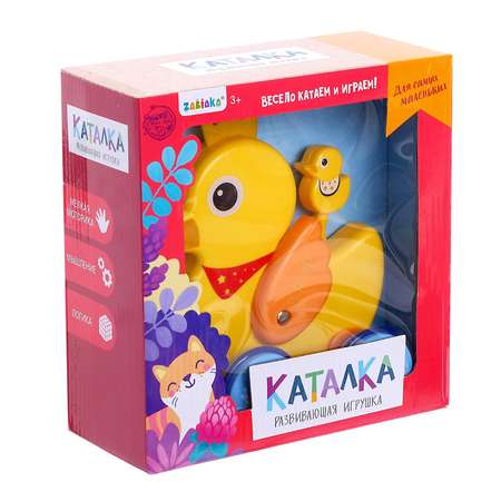 Каталка Zabiaka Уточка на верёвке