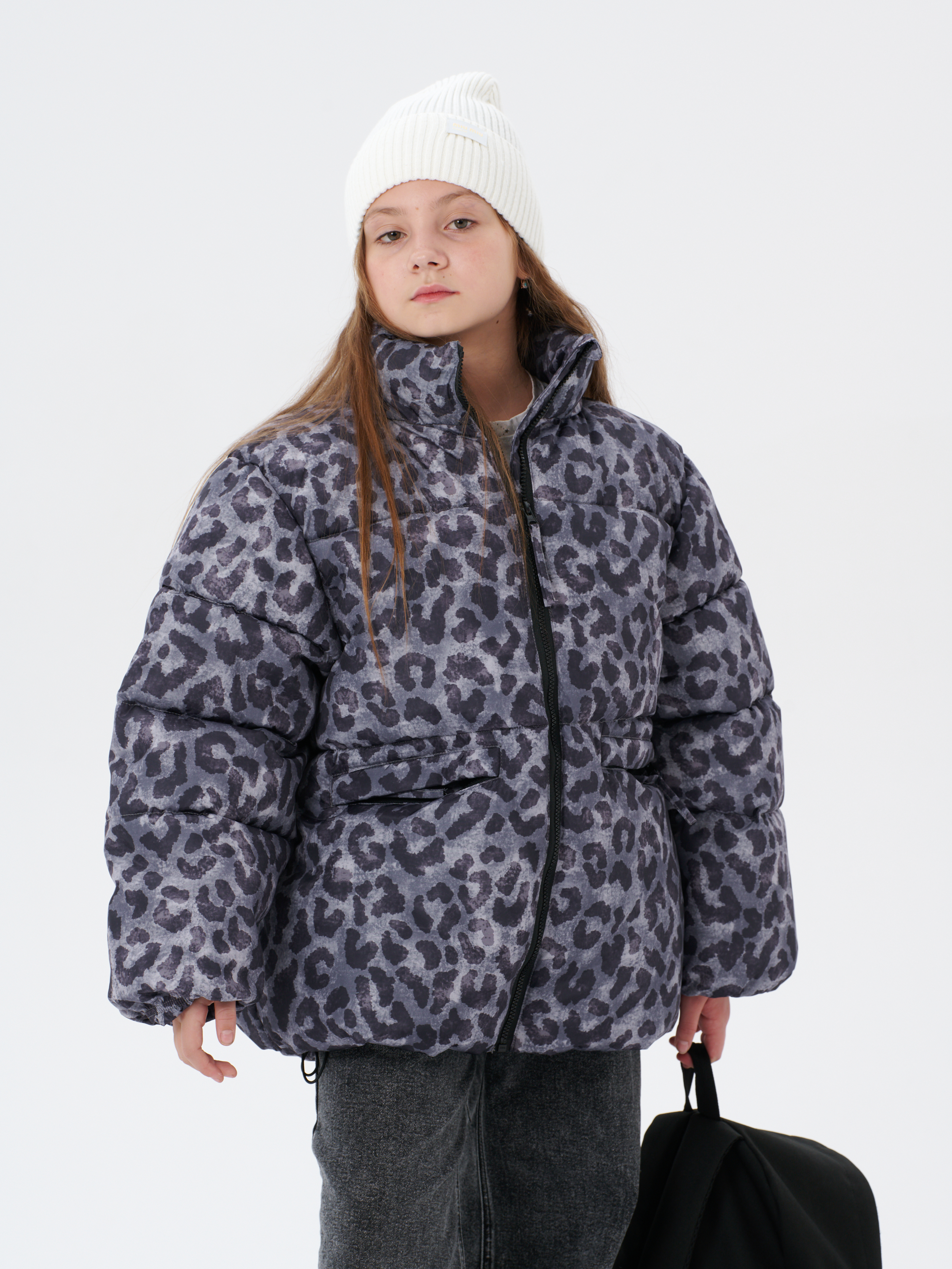 Куртка КрутышОк Т-066 серый леопард - фото 24
