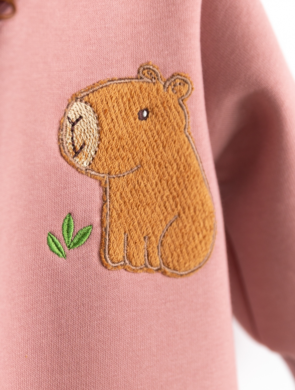 Комбинезон утепленный Baby boom К407/7-Ф аппликация капибара пудра - фото 4