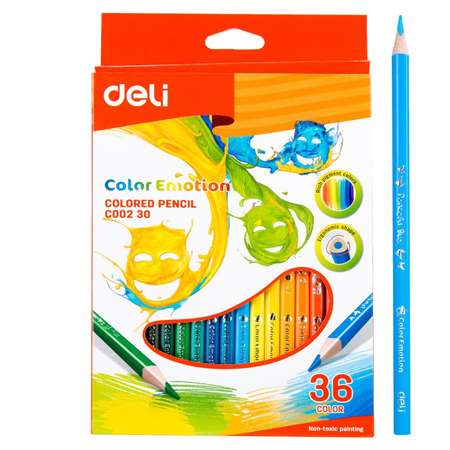 Карандаши цветные Deli 36 шт.