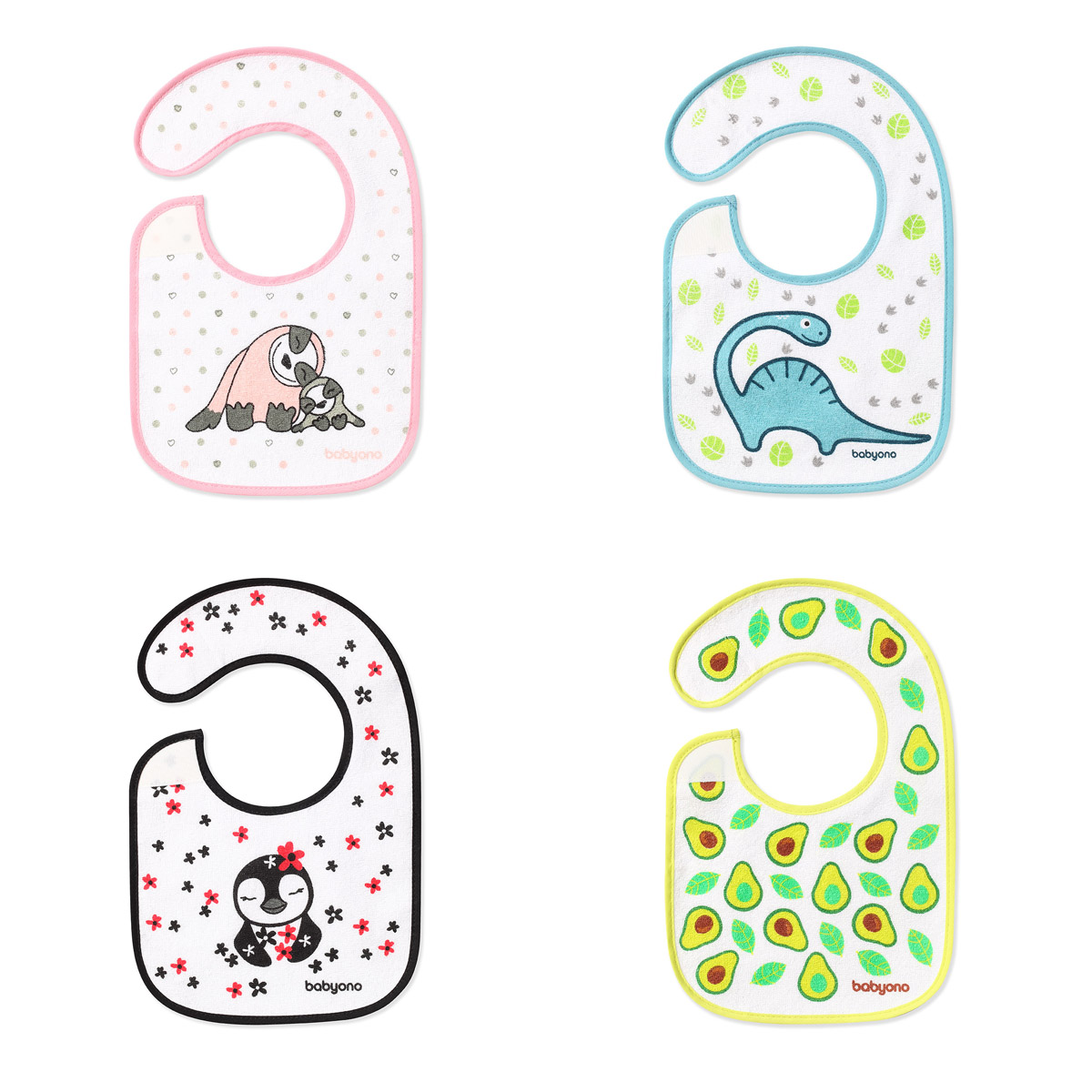 Нагрудник Babyono текстиль 1 шт. в ассортименте - фото 4