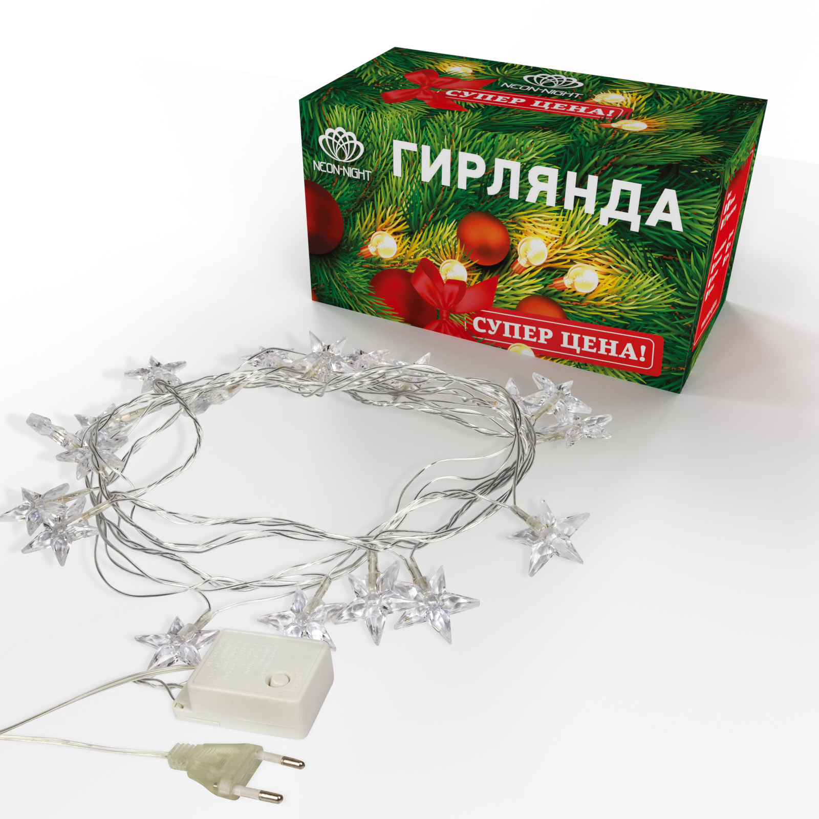 Светодиодная гирлянда NEON-NIGHT Звездочки 303-034 - фото 13