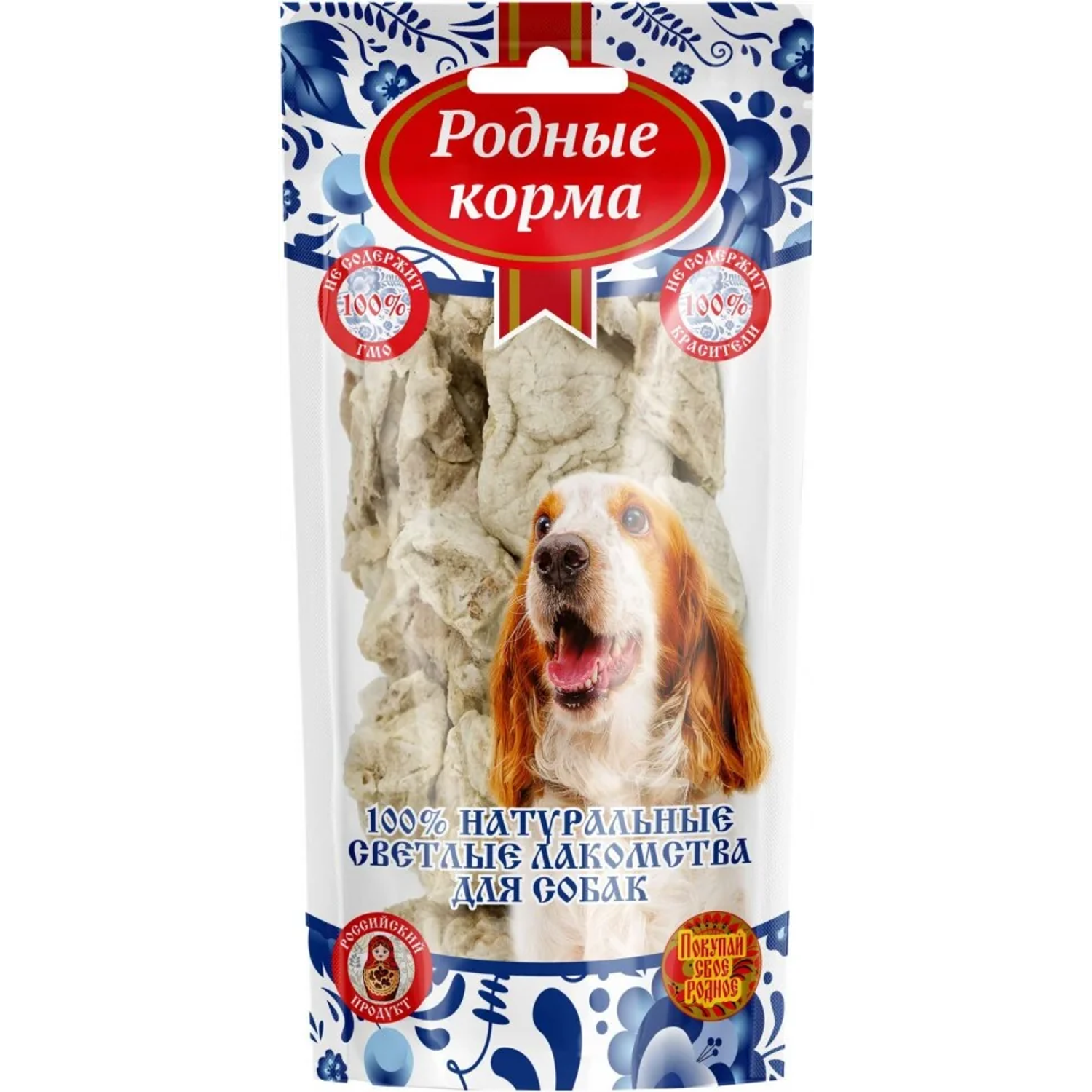 Лакомство для собак Родные корма Светлые лёгкое говяжье 20г - фото 1