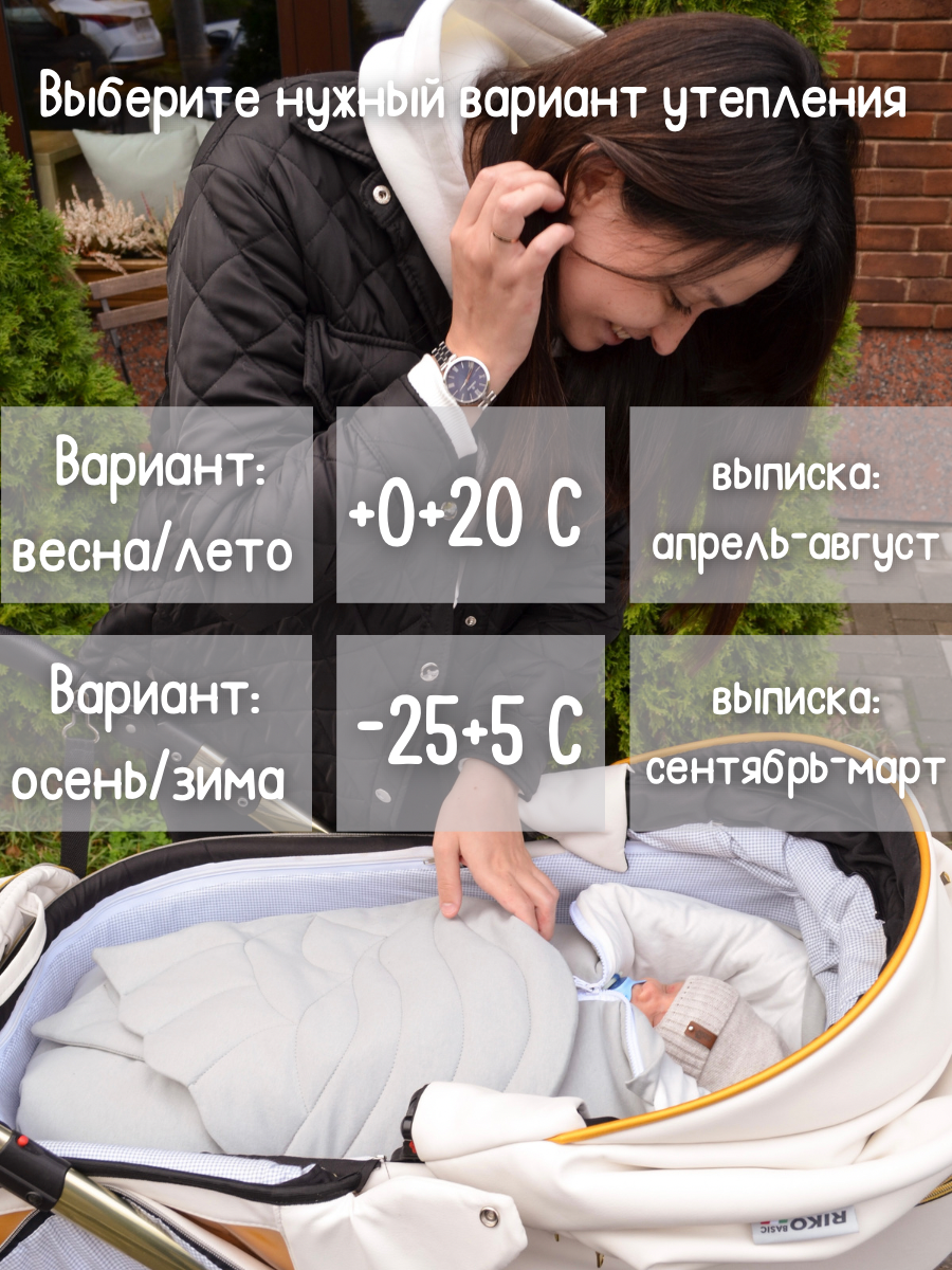 Конверт на выписку Лелекия Трансформер серый - фото 7