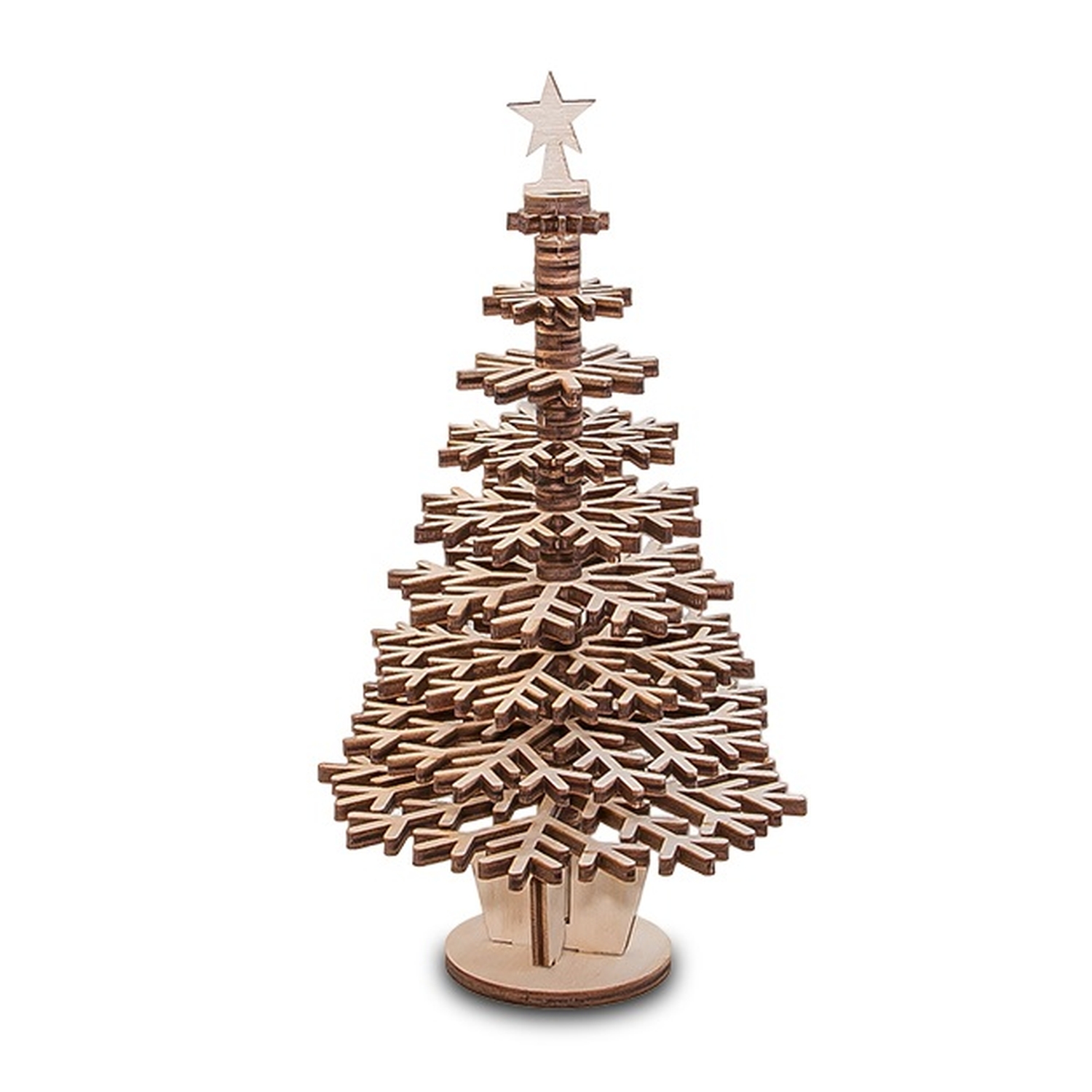 Конструктор Eco Wood Art Елочка деревянный 41 дет. - фото 1