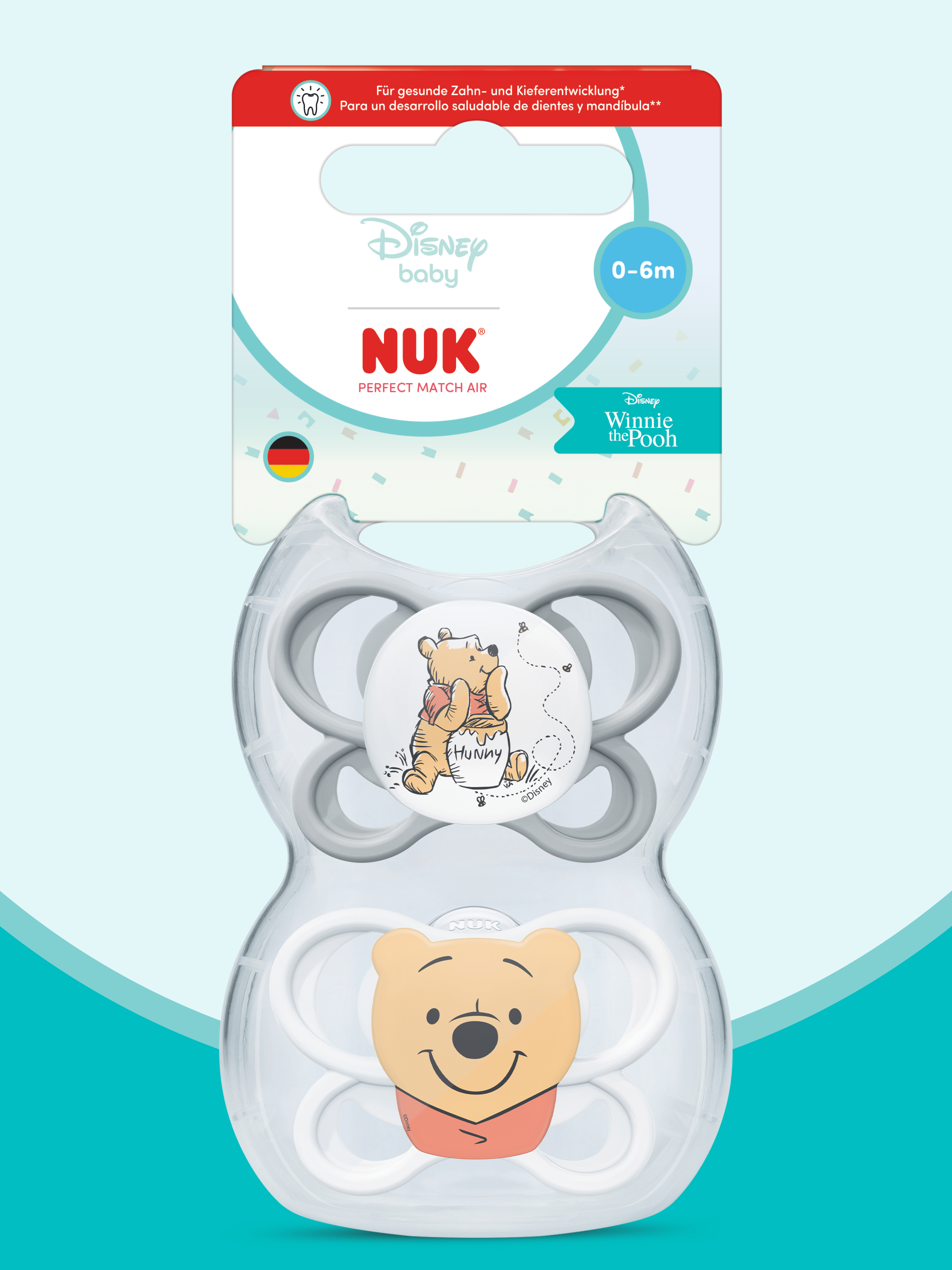 Изображение товара Пустышка Nuk Perfect Match Air WINNIE силиконовая ортодонтическая от 0 мес. Изображение товара Пустышка Nuk Perfect Match Air WINNIE силиконовая ортодонтическая от 0 мес.