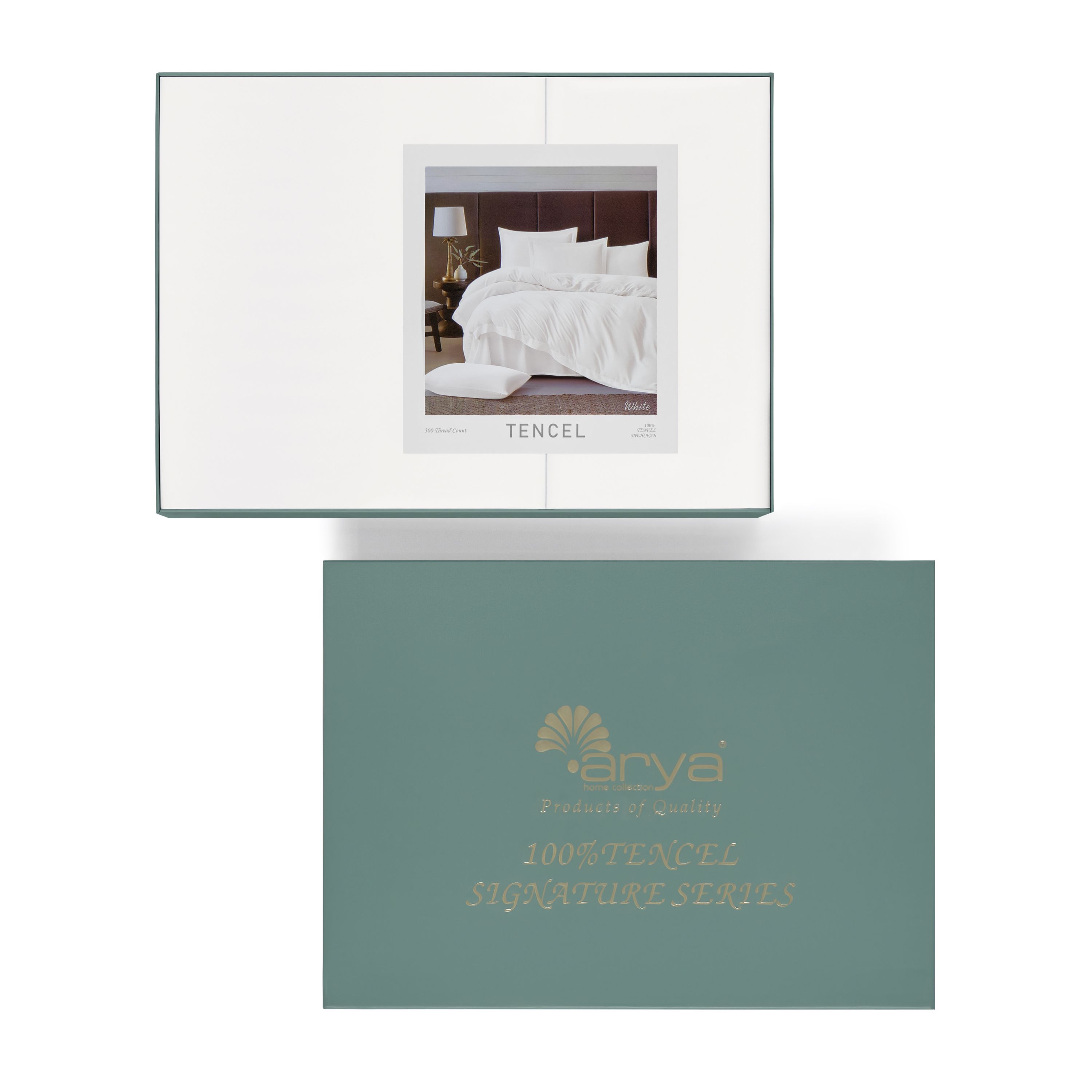 Комплект постельного белья Arya Home Collection Tencel Arty евро - фото 9