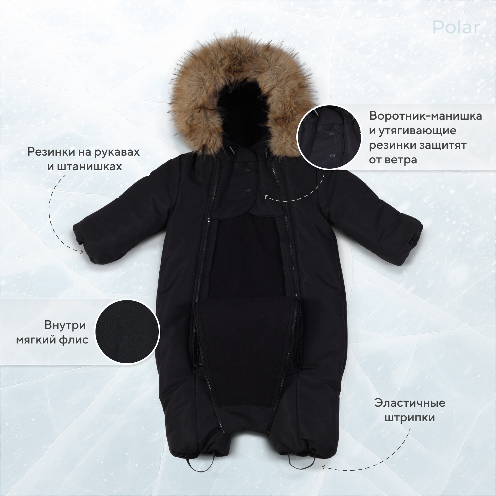 Комбинезон Rant deep black 161/1 - фото 4